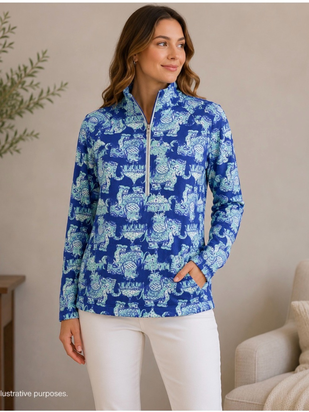 Lilly Pulitzer Pullover Womens S
Blue Indigo Skipper Popover
Elephant